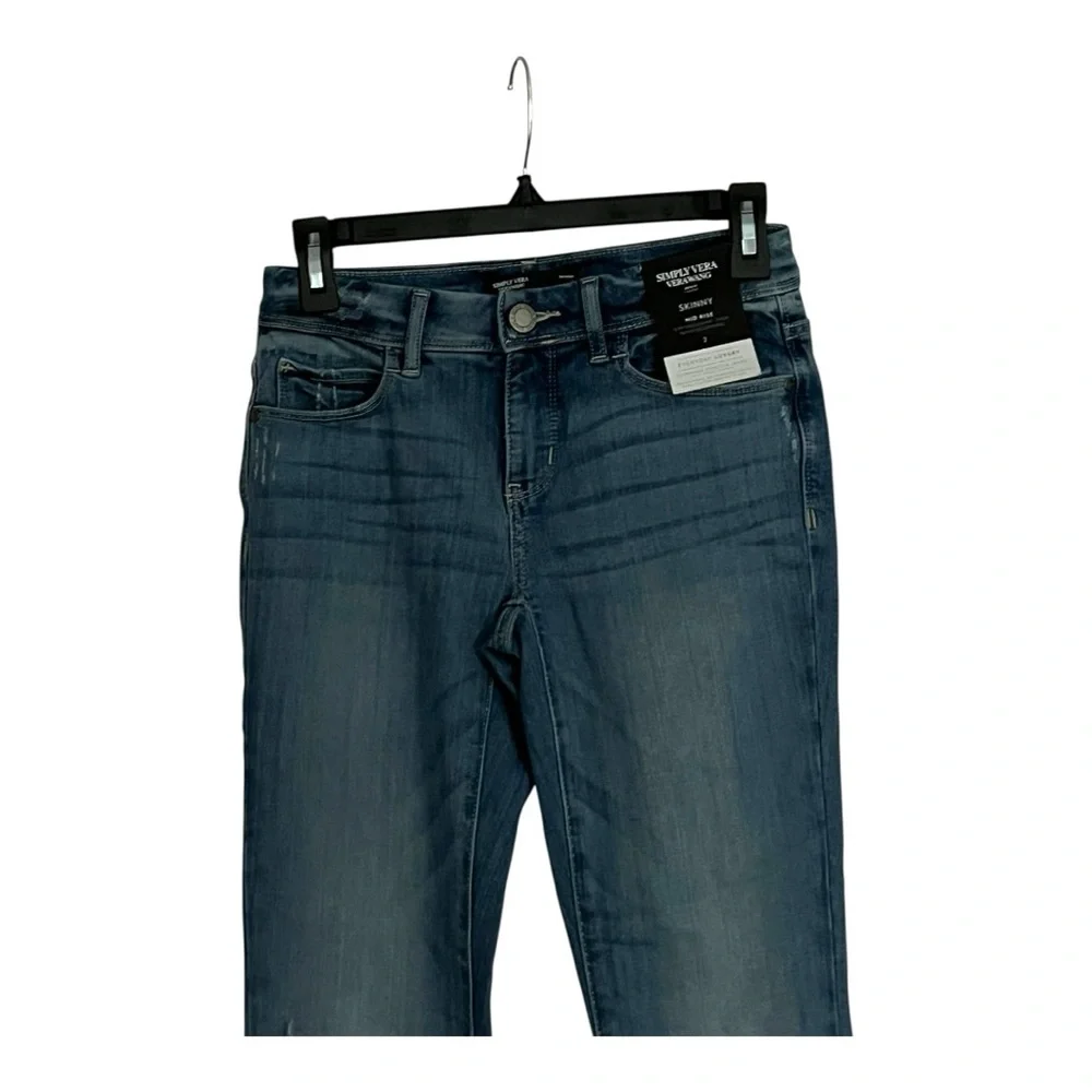 NWT Simply Vera Vera Wang mid-rise skinny jeans